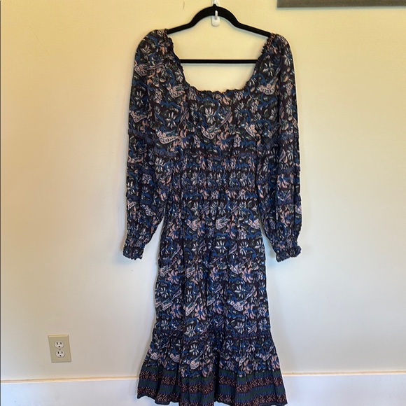 Sea Noah long-sleeve smocked dress - Picture 4 of 8